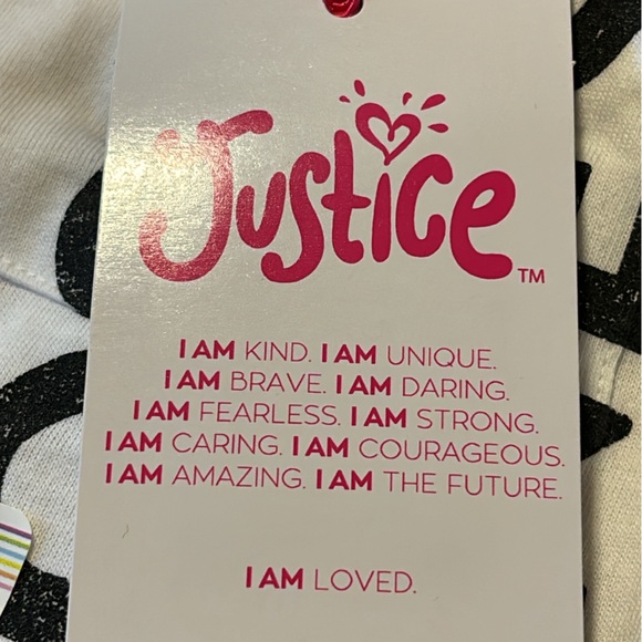 New Justice size Small (7/8) crop short sleeve glitter shirt - Picture 8 of 13